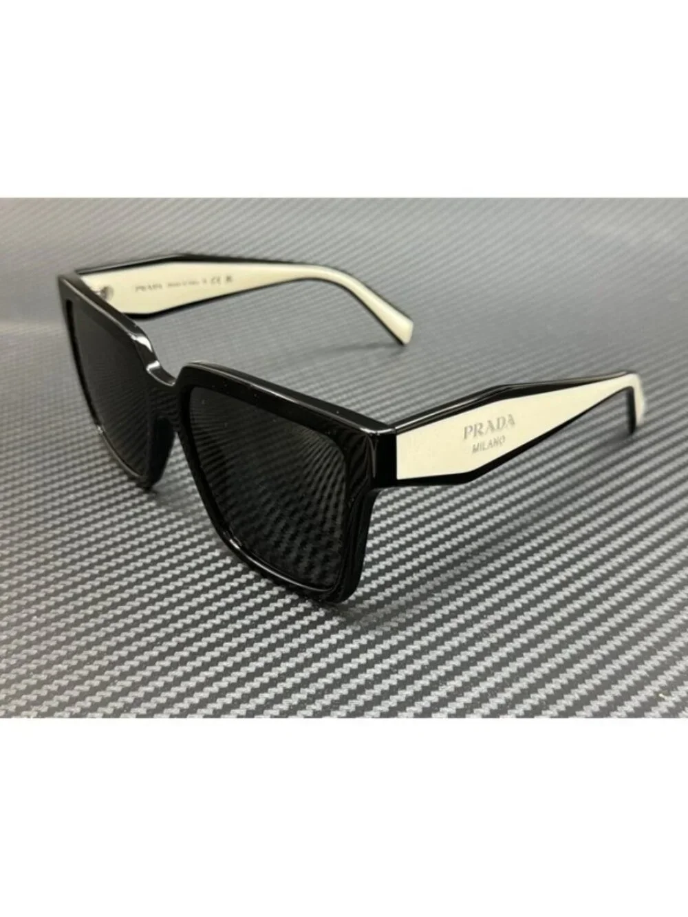 New PRADA Women Black Sunglasses 56-16-145